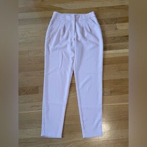 Women's Small Forever 21 Pink Work Utility Pants Cargo Straight Leg High Waist